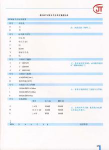 35)PFW扁平式遠(yuǎn)傳裝置選型表